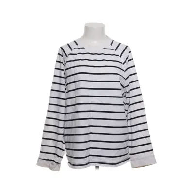 Långärmad t-shirt (Vit, Blå) från H&M Trend Bomull