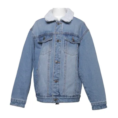 Fodrad jeansjacka (Blå, Vit) från D.M.D by Denim Day Bomull, Polyester