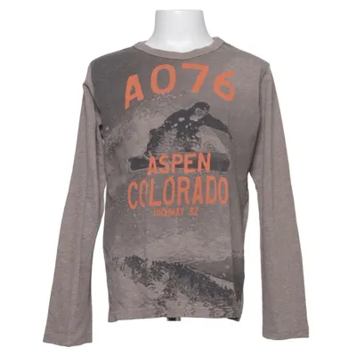 Lange mouwen shirt (Bruin) van American Outfitters Katoen