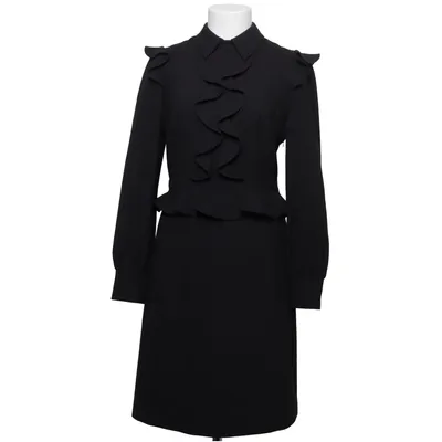 Robe (Noir) de Mayla Élasthane, Polyester, Viscose, Laine