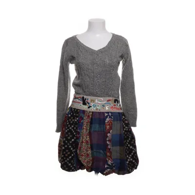 Klänning (Grå, Flerfärgad) från Desigual Bomull, Linne, Nylon, Polyester, Ull