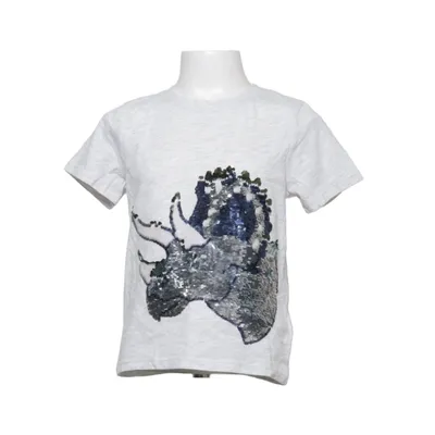 T-shirt (Gris, Multicolore) de H&M Kids Coton, Polyester