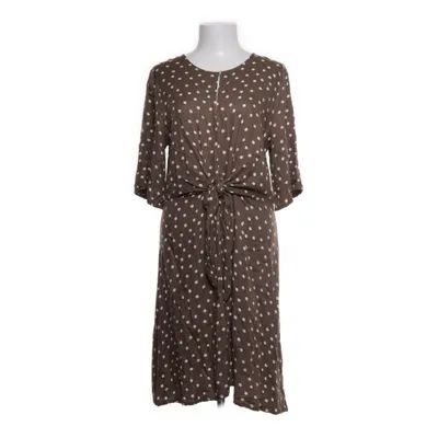 Robe (Marron, Blanc) de Rabalder Viscose