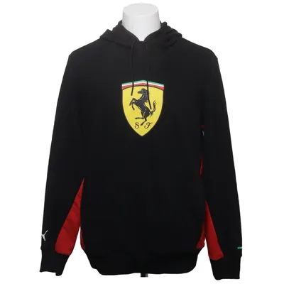 Kapuzenpullover (Schwarz, Rot, Gelb) von Puma x Ferrari Baumwolle, Polyester