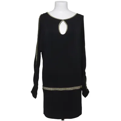 Robe (Noir, Or) de Maille Demoiselle Élasthane, Polyester