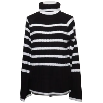 Turtleneck (Sort, Hvid) fra Boohoo Akryl, Genanvendt polyester