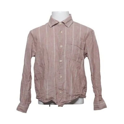 Shirt (Beige) van Zara Katoen, Linnen