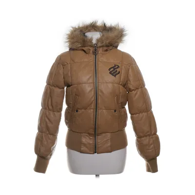 Down jacket (Brown) from Rocawear Acrylic, Down, Feather, Leather, Polyester