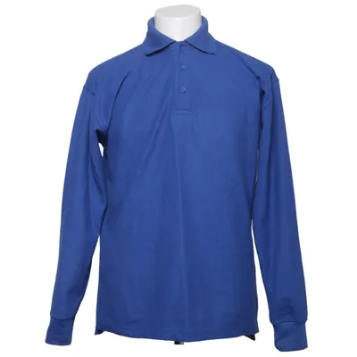 Rugby shirt (Blauw) van Uneek Katoen, Polyester