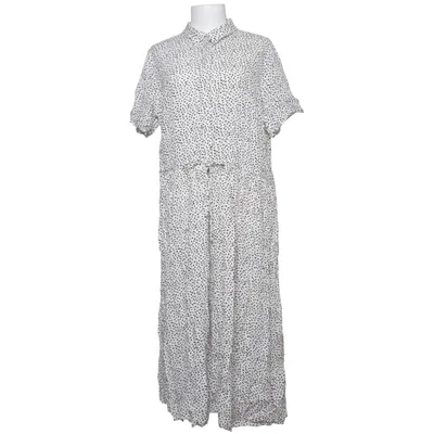 Skjortekjole (Hvid, Sort) fra Fire & Glory Viscose