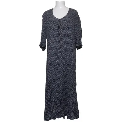 Dress (Blue, White) from Maxomorra Viscose