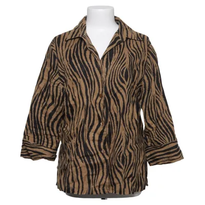 Blouse (Bruin, Zwart) van Marco Pecci Linnen