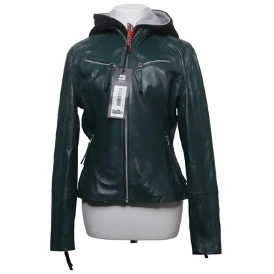 Leather jacket (Green, Black) from Fetish Design Leather