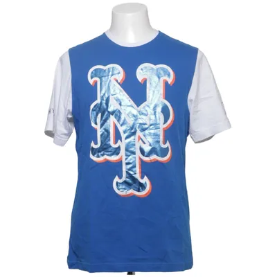 T-shirt (Bleu, Blanc) de Majestic Athletic Coton