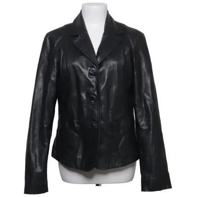 Blazer en cuir (Noir) de Gianini