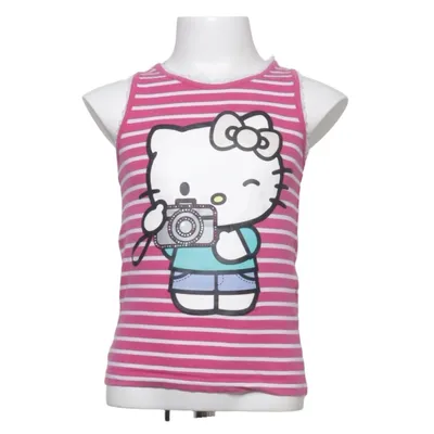 Tank Top (Pink, White, Multicolored) from H&M x Hello Kitty Cotton, Elastane