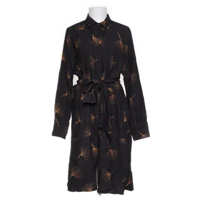 Shirt dress (Black, Orange) from Three Sixty Five Polyester, Viscose