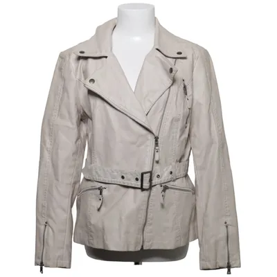 Veste de motard (Beige) de Designers Polyester, Polyuréthane, Viscose