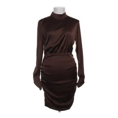 Cocktailklänning (High Neck Satin Ruche Dress) från NLY Trend Elastan, Polyester