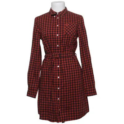 Skjortklänning (Röd, Svart) från Fred Perry Bomull, Lyocell