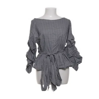 Wikkeltop (Grijs, Wit) van Zara Woman Katoen, Elastaan, Nylon