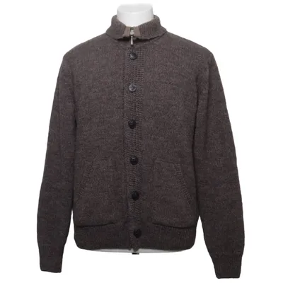 Cardigan (Marron) de Dahlin Acrylique, Laine d'alpaga