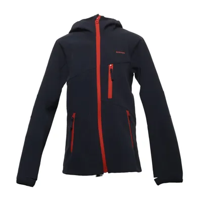 Softshell jacket (Grijs, Oranje) van Decathlon Elastaan, Polyester