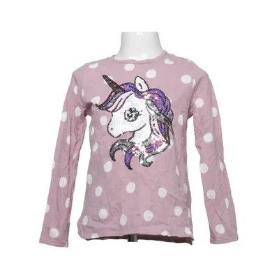 Långärmad t-shirt (Rosa, Vit) från H&M Bomull