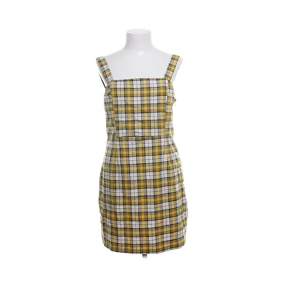 Jurk (Geel, Wit, Zwart) van Divided by H&M Elastaan, Polyester, Viscose