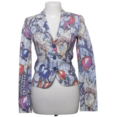 Blazer (Blue, Multicolored) from Maxwell Cotton, Viscose