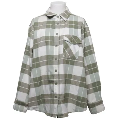 Flannel shirt (Green, White) from Anika Teller x NA-KD Polyester