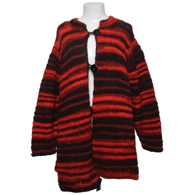 Strickjacke (Rot, Schwarz)