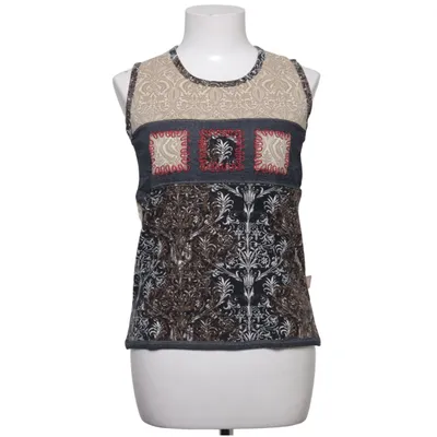 Tanktop  (Sort, Beige) fra Cecil Bomuld