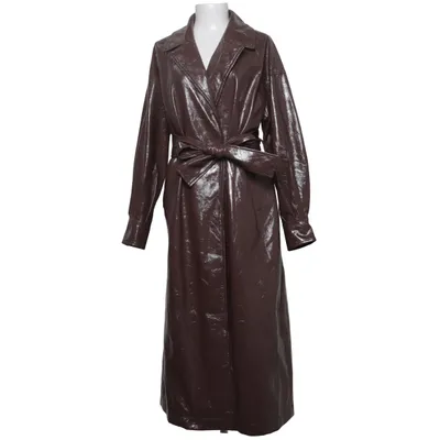 Frakke (Pu Wrap Coat) fra NLY Trend Polyester, Polyurethan