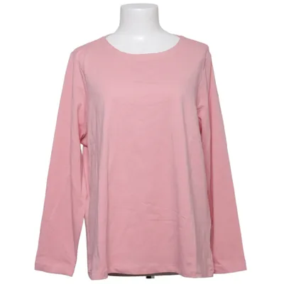 Langærmet t-shirt (Pink) fra Walbusch Bomuld, Elastan