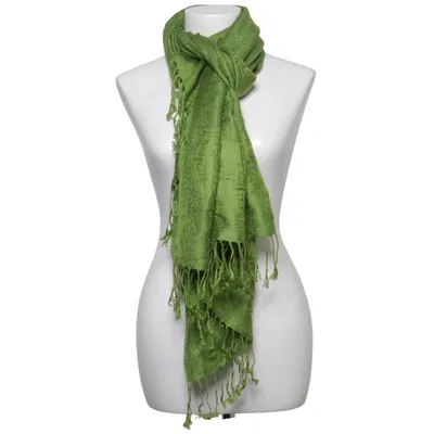 Halstørklæde (Grøn) fra Pashmina Kashmir, Silke
