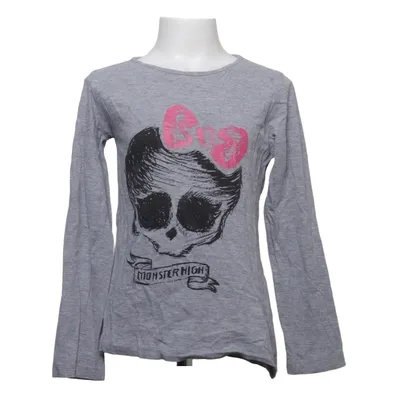 Langærmet t-shirt (Grå, Pink, Sort) fra Monster High Bomuld, Viscose
