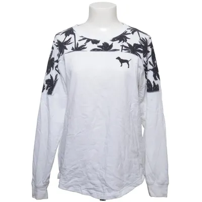 Collegetröja (Vit, Svart) från Pink Victoria's Secret Bomull, Polyester