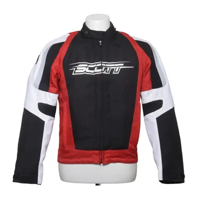 Motorradjacke (Schwarz, Rot, Weiß) von Scott Polyamid, Polyester