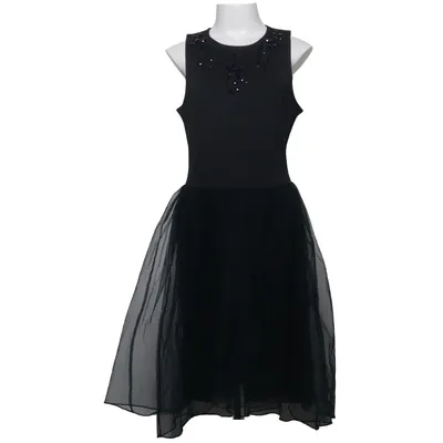 Klänning (Svart) från Abercrombie Kids Elastan, Polyester, Viskos