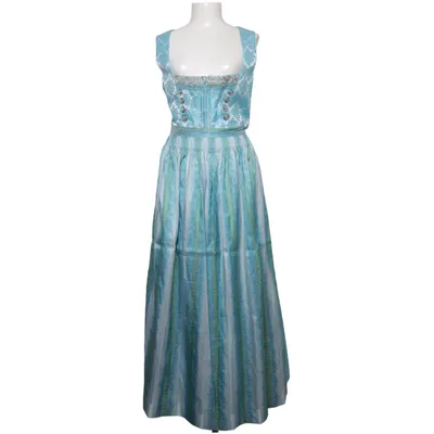 Dirndl (Blau, Grün, Weiß) von Krüger Polyester, Seide