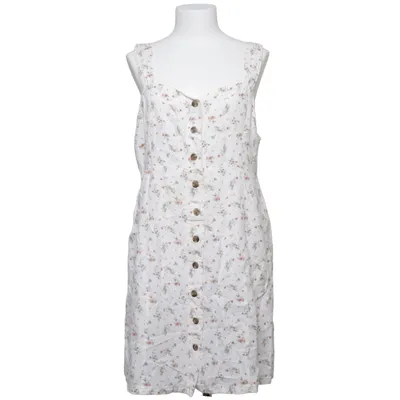 Dress (White, Multicolored) from American Eagle Cotton, Linen, Polyester