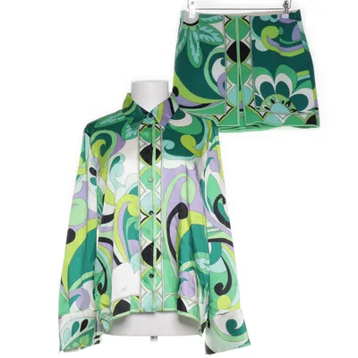 Set (Green, Multicolored) from Zara Polyester