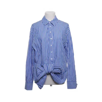 Bluse (Blå, Hvid) fra Sleek Atelier