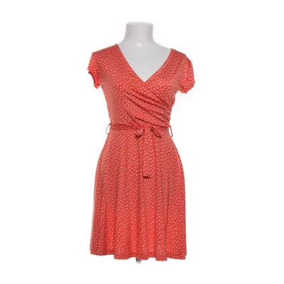 Omlottklänning (Röd, Vit) från Stockholms Klänningsfabrik Elastan, Polyester