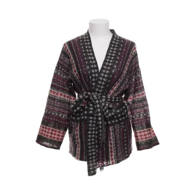 Slå om-cardigan (Flerfarvet) fra Indiska Akryl, Mohair, Nylon