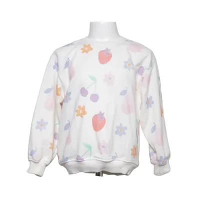 Sweatshirt (Wit, Meerkleurig) van Zara Katoen, Polyester