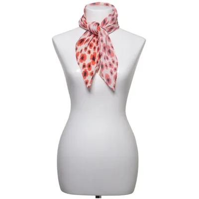 Sjal (Röd, Svart, Beige) från Becksöndergaard Polyester