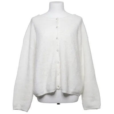 Cardigan (Hvid) fra WE Elastan, Genanvendt polyester, Uld
