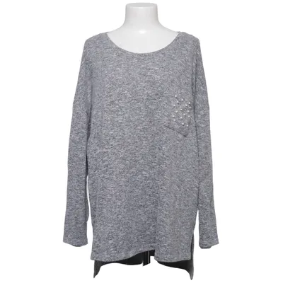 Sweater (Gray) from Sheego Casual Elastane, Polyester, Viscose